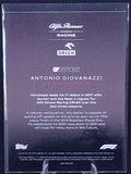 Sport automobile F1 Antonio Giovanazzi 24/50 Topps - TC*