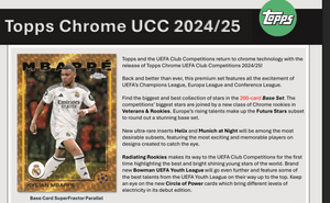 Topps 2024/25 UCC Chrome - Hobby Box (Release 15 May)
