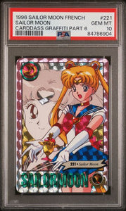 SAILOR MOON CARDDASS GRAFFITI PART 6 - 1996 PSA 10