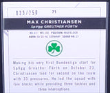 Football Max Christiansen 033/250 - TC*