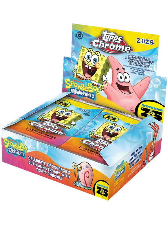 2025 Topps Chrome SpongeBob 25th Anniversary Hobby Box