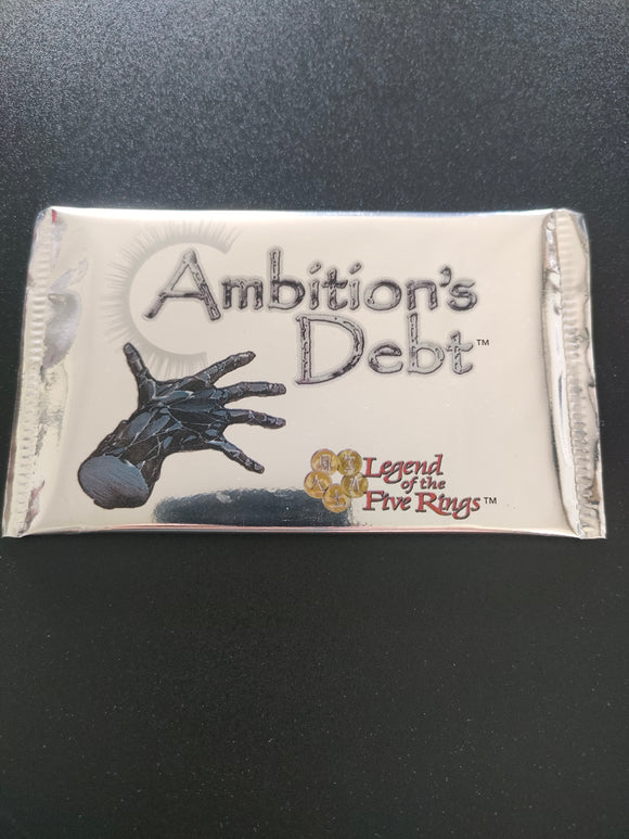 Booster L5R : Ambition's Debt - Wotc 1999 Tacticgames Booster L5R : Ambition's Debt - Wotc 1999 Tacticgames