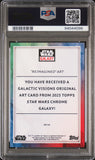 REIMAGINED ART /25 2023 STAR WARS GALAXY GALACTIC VISIONS ORANGE TOPPS - PSA 10