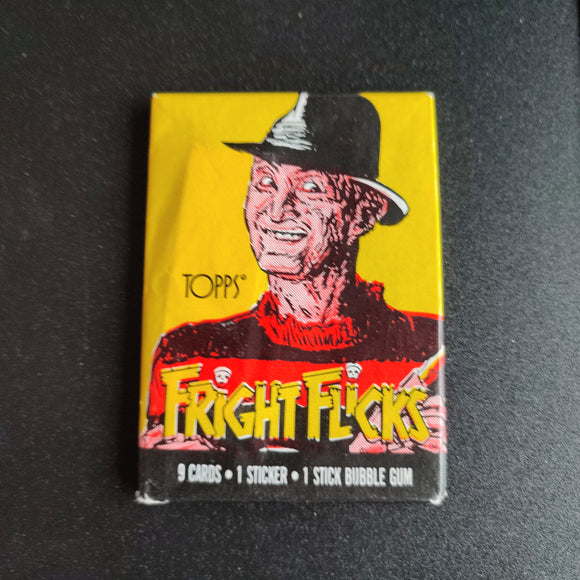 Booster Fright Flicks Freddy Topps 1987