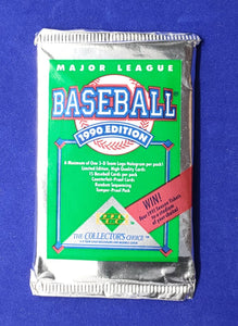 Booster Baseball Major League Upper Deck 1990