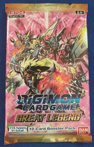 Booster Digimon Card Game Great Legend Bandai