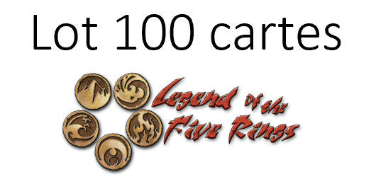 Lot de 100 cartes L5R - Legend of the five Rings