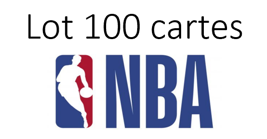 Lot de 100 cartes NBA