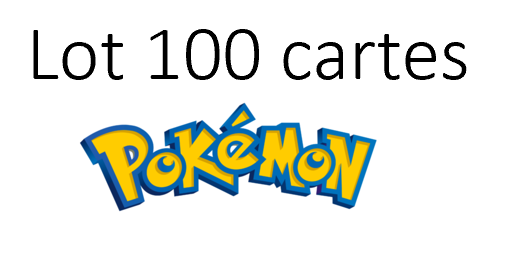 Lot de 100 cartes Pokémon