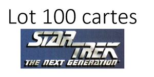 Lot de 100 cartes Star Trek CCG