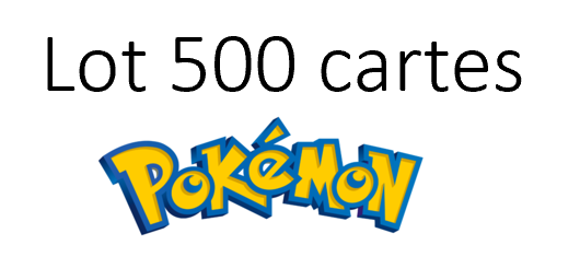 Lot de 500 cartes Pokémon