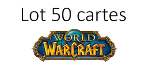 Lot de 50 cartes World of Warcraft
